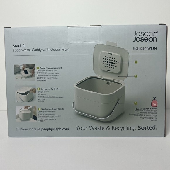 Joseph Joseph Stack 4-Liter Food Waste Caddy (30015) - Picture 2 of 10